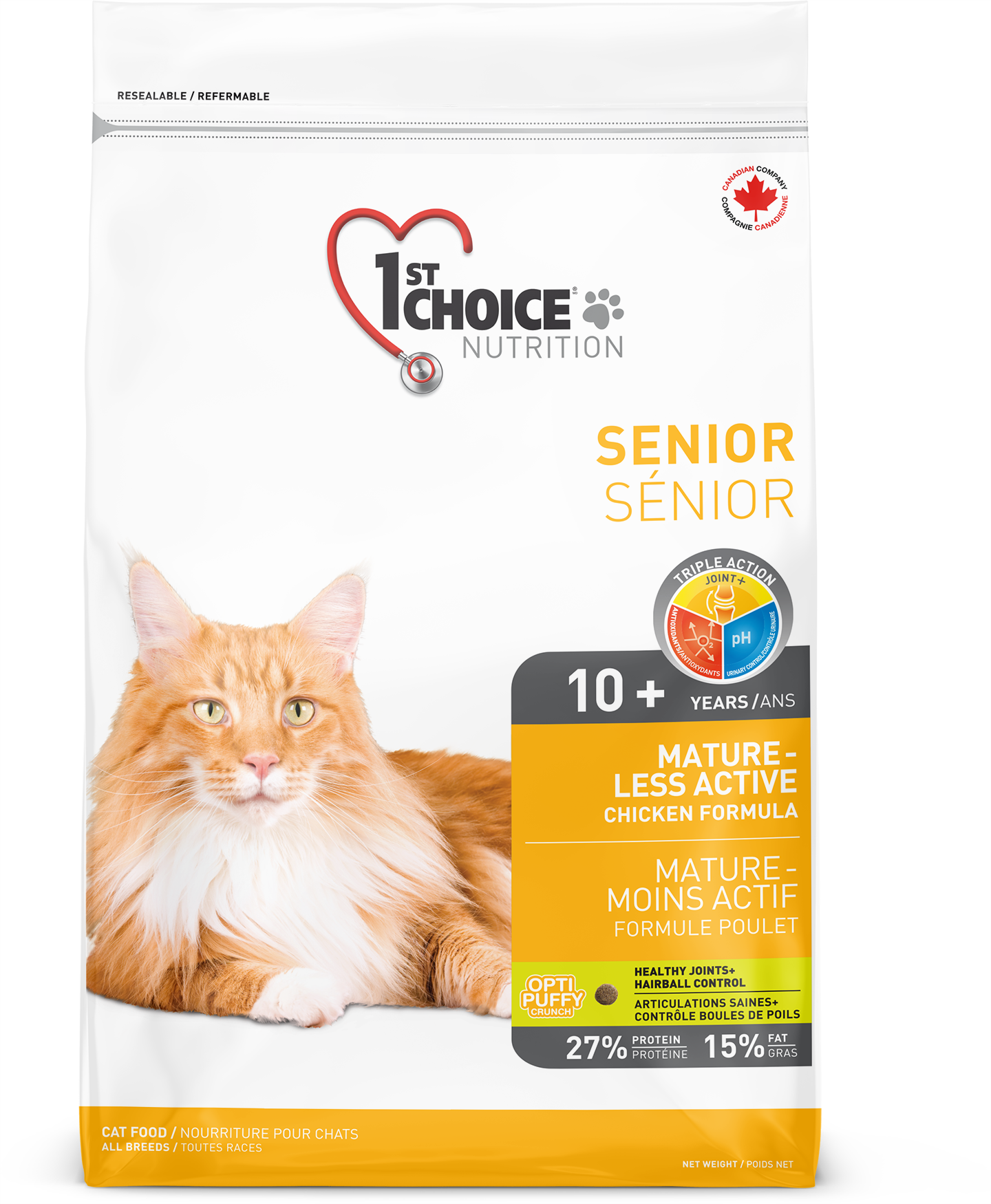 1st Choice Mature <br> Less active