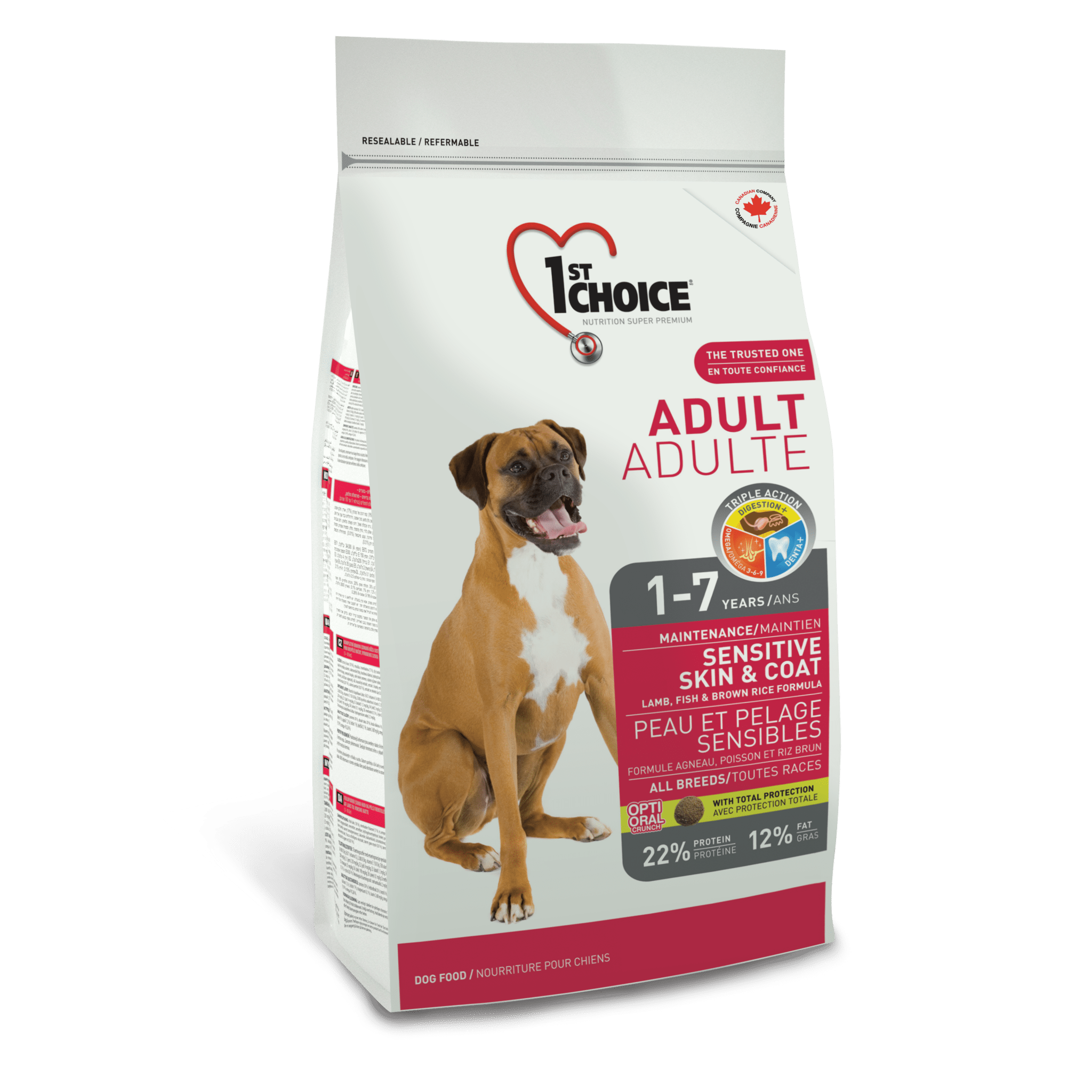 1st Choice <br> Sensitive skin and coat - Lamb formula - Adult